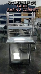 OVERSHELF SHOWCASE SHELVES 60-180CM TABLE TOP RAK ATAS MEJA/STORAGE ORGANIZER/ BASIN RACK /CABINET OVERSHELF/KITCHEN