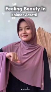 HUSNA Jilbab Bergo Khimar Hijab+Inner Arzetti Jersy Premium JILBAB INSTAN by HUSNA