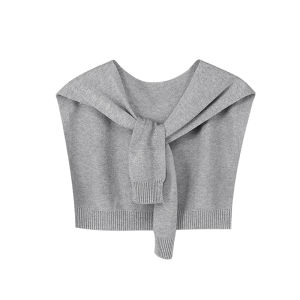 BILLI ZILLY | Summer Lightweight Knitted Shawl Neck Protection Fashionable Pure Color Scarf