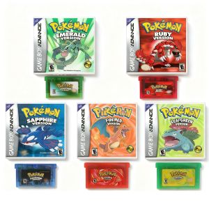 Bandai | Pokémon-Game Card English Language Emerald Sapphire Series GB NDSL GBC GBA GBM SP Ruby Firered Video Cartridge Console Game Card