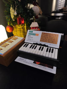 Interactive Piano Desktop Calendar 52 Music Scores Birthday Gift for Men And Women Playable Piano Design Home Decor Calendar