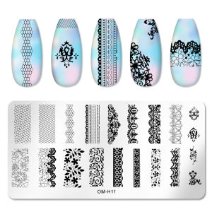 Internet Celebrity Manicure French Nail Style Double-Headed Seal Silicone Cover Sticker Transparent Steel Plate Christmas Template Transfer Tool