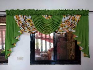 Printed geena 3 loops valance (size 65" wide) pwede pa iadjust ang size chat nyo lang po