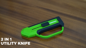 Greenfield 2-in-1 Utility Knife - Cut Scrape Handle Grip