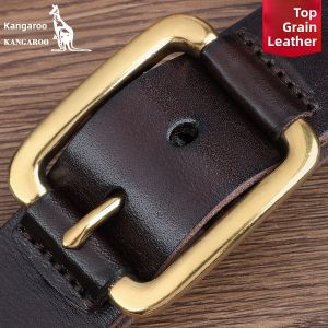 Kangaroo | Leather Belt for Men with Top Grain Leather and Pin Buckle