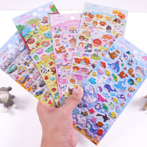 3D Crystal Stickers Gold Embossing Handmade DIY Decorations for Cars Animals Shapes Transportation And Cartoon Characters