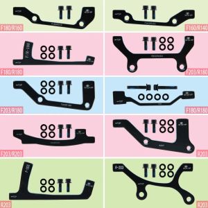 Disc Brake Base Pads Set Electric Mountain Bike PM/IS 160 180 203 Mm Aluminum Alloy Caliper Adapter Bicycle Accessory Hydraulic