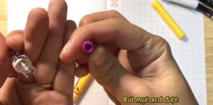 hộp 30 ống mực xóa được đủ màu / Xanh  Đen  Tím