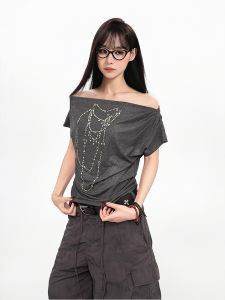 ARCG | Summer Gray One-Shoulder T-Shirt