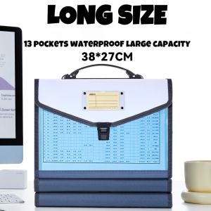 Long Expanding File Folder Organizer Document Organizer File Organizer Large Capacity 38*27CM