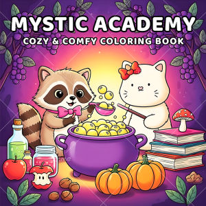 MYSTIC ACADEMY Bold-easy Patterns Coloring Book for Adults Cute Drawing Book Perfect Gift for Party and Birthday 