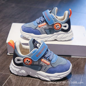 2023 spring and autumn new shoes sports shoes soft sole breathable children and girls primary school students casual shoes boys and girls shoes tide