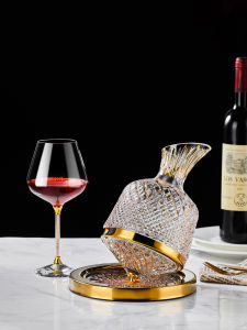 BANGBEBE | Crystal Wine Decanter with Rotating Design