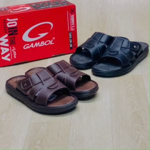 [🥇ของแท้100%🚚ส่งเร็ว🔢เบอร์40-44] GAMBOL รองเท้าสวมหนังชาย รองเท้าแตะหนังชาย ใส่เล่น รุ่น GM52094 หล่อ นุ่มเบา สบายเท้า