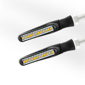 สากลรถจักรยานยนต์ไฟเลี้ยว LED ไฟสีเหลืองอำพันไฟกะพริบสำหรับคาวาซากิ Z1000SX Z750 Z1000 Z650 Z900 Z800 Z250 Z30