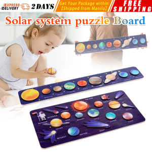 Montessori Solar System Puzzle Toy: A Fun & Educational Jigsaw Board Game for Kids