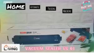Living Mart MESIN VACUUM SEALER VAKUM MAKANAN PACKING MESIN PRES VS 01