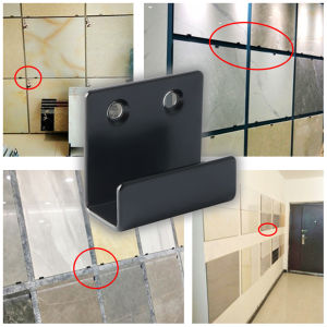 (10 full sets)Tile Display Bracket Tile Wall Mount Brackets Hooks Stainless Steel