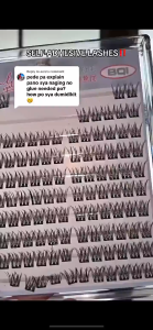 Glue-Free False Eyelashes Self-Adhesive 3D Mink Velvet Curved Natural Large-Capacity Single Cluster