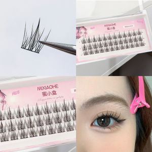 Fishtail Fairy Hair ~ Honey Small Box Fake Eyelashes Segment Nature Fine Stem Photogenic Cartoon Eye Daily Fake Plain Face Young Adult