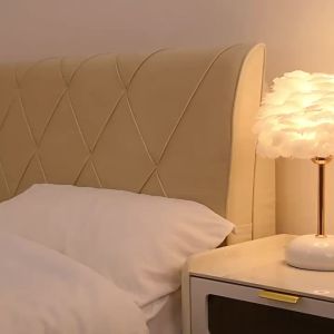 Đèn Bàn Lông Vũ Gốm Đèn Bàn Phòng Ngủ Cho Bé Gái Đèn Đầu Giường Đèn Trang Trí Cao Cấp Sang Trọng Sang Trọng Quà Tặng Lãng Mạn Và Ấm Áp