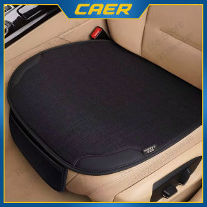CAER Car Breathable Flax Seat Cover Four Seasons Universal Front Seats Protector Cushion Auto Interior Chair Protect Covers Kit