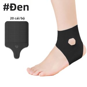 Băng Dán Thể Thao Hỗ Trợ Mắt Cá Chân 20 Cuộn Đã Cắt Sẵn Chất Liệu Cotton Chống Thấm Nước Độ Bám Dính Cao Không Chứa Latex.