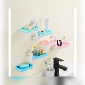 ที่วางสบู่ 2ชั้น วัสดุพลาสติก ติดผนังไม่ต้องเจาะ CH0606 โปรดอ่านรายละเอียดก่อนสั่งซื้อค่ะ