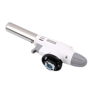 Outdoor Cooking Equipment: Portable Butane Gas Torch with Adjustable Flame for Camping and Hiking