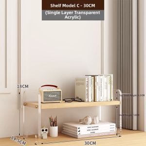 Acrylic Desktop Organizer Box Elegant Storage