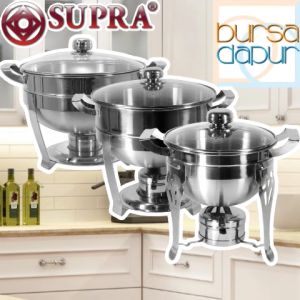 Supra Stainless Steel Round Pemanas / Warmer Deep Bowl 20 cm