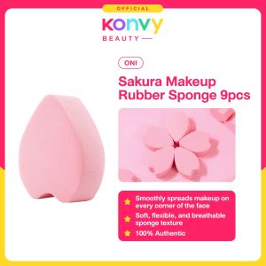 Oni Sakura Make-up Rubber Sponge 9pcs (Powder Foundation Setting Powder Powder Puff Beauty Blender)