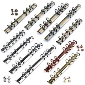 High-quality Metal Ring Binder Clips for Loose Leaf Notebook Detachable A5 Personal A6 A7 Binder Rings for Planner Accessories