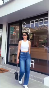 Celana Baggy Jeans Highwaist Retro Jins