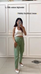 CELANA BOYFRIEND JEANS/ KOREAN JEANS BOYFRIEND STYLE CELANA JEANS KEKINIAN