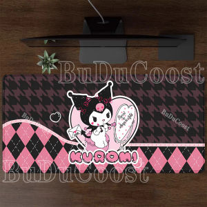 Bandai | HD Printing Kuromi Anime Mouse Pad Large Non-slip Base Gaming Computer Cute Mousepad XXL Keyboard Gaming Office 40x90cm Desk Mat