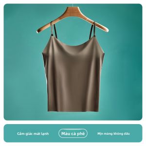 MiiOW | Áo ba lỗ Ice Silk mỏng mùa hè dành cho nữ Áo lót chống hở ngực Áo ba lỗ hở lưng bằng nylon ôm vừa vặn thời trang thường ngày
