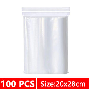 Thicken Zipper Sealed Bags Clear Plastic Storage Bag For Small Jewelry Food Packing Reclosable Zippers Sealing Pouch Wholesale