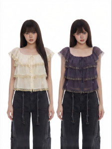 withmin | Áo Dây Voan Ruffle