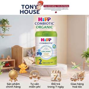 Sữa bột nhập khẩu HiPP 2 Combiotic Organic HMP 800g | Sữa Châu Âu | Hỗ Trợ Tiêu Hóa Tăng Đề Kháng tem phụ Vạn An