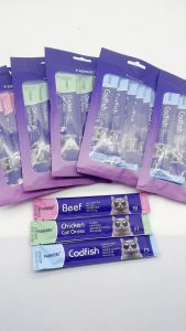 LDECO Vitamin-high Protein Pet Food Cat Treats and Snacks Beef Codfish Chicken Cat Grass 宠物零食 猫条 No Preservatives 15g