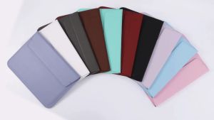 Tas Laptop Macbook Air 13 2012 2013 2014 2015 2017 A1466 Leather Sleeve Pouch Case Casing Stand Standing Clutch