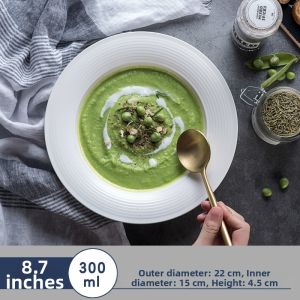 Minimalist Round Ceramic Dining Plate