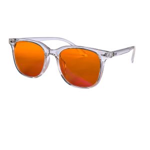 SHINU Blue Light Blocking Glasses with Red Lens for Students Better Sleep Orange Lens for Long Time Gaming Glasses Men Women