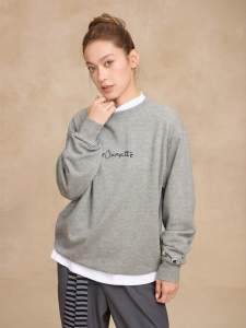 Champion | Casual Loose Round Neck Drop Shoulder Hoodie