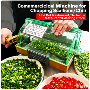 Multifunctional Hand Cranked Vegetable Cutter Commercial Onion Chive Pepper Small Size Kitchen Tool