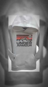 Under Armour Mountain Logo Hooded Long Sleeve size M
