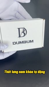 Thắt lưng dây nịt nam da khóa tự động phong cách âu đơn giản DUMBUM DT108