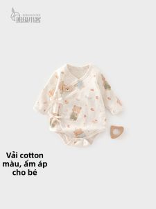 banjixiaoke | Bodysuit Bé Dài Tay Mùa Cả Năm Cotton Organic