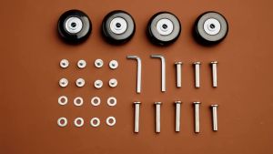 Durable Sliding Suitcase Parts Axles Travel Luggage Wheels Resistant Flexible Replacement Casters Repair Kits